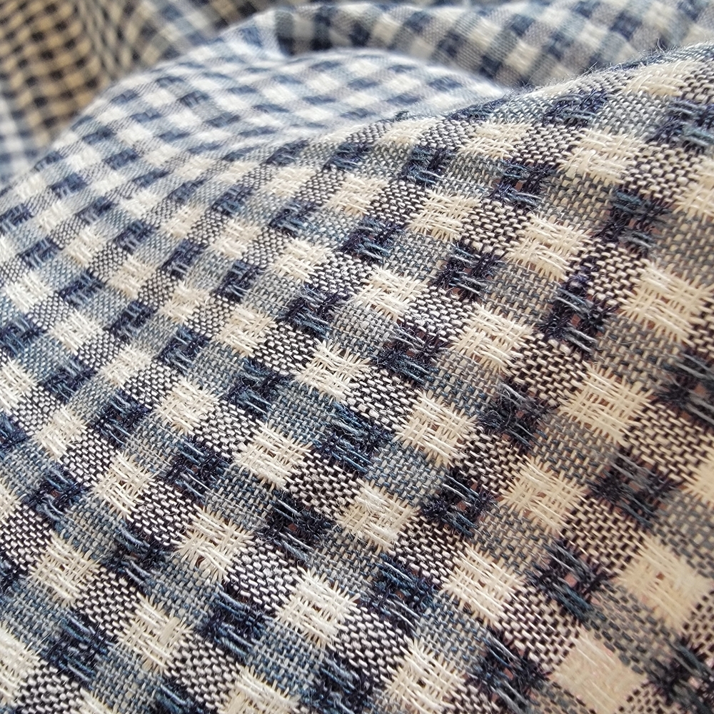 Lintico Caroline Linen Gingham Lagenlook Top Oversized Small NWT - Picture 15 of 16